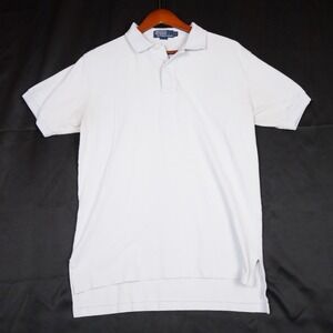 Polo Ralph Lauren Polo Mens M Light Blue Pink Pony Logo Pique Cotton
